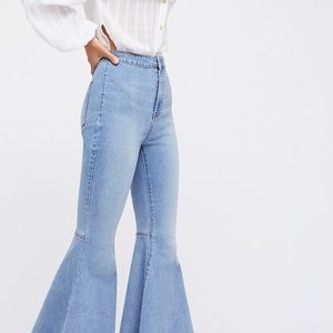 Free people just float on flare jeans